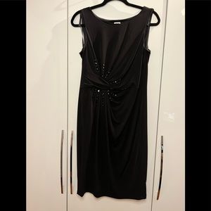 Anne Klein ruching embellished dress
